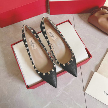 商品名称：ヴァレンティノ Valentino 26-VTJ22003LBK　2022年最新入荷 ロックスタッズ バレリーナ パンプス ローヒールシューズ ピンヒール レディースシューズ 靴