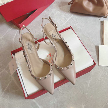 ヴァレンティノ Valentino 26-VTJ22004PXS　2022年最新入荷 ロックスタッズ スリングバック パンプス ローヒールシューズ ピンヒール レディースシューズ 靴