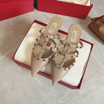商品名称：ヴァレンティノ Valentino 26-VTJ22005PLF　2022年最新入荷 ロックスタッズ スリングバック パンプス ローヒールサンダル ピンヒール レディースシューズ 靴