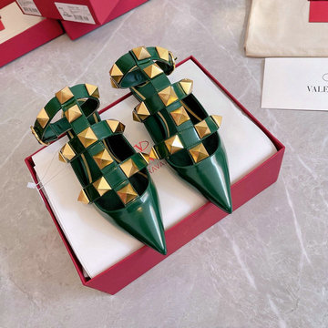 商品名称：ヴァレンティノ Valentino 26-VTJ22008PGL　2022年最新入荷 ローマンスタッズ パンプス フラットミュール スライドサンダル とんがりトウ レディースシューズ 靴