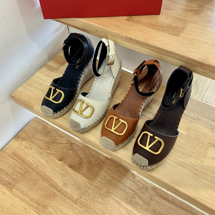 商品名称：ヴァレンティノ Valentino 26-VTJ22021　2022年最新入荷 スリングバック サンダル ウェッジヒール ハイヒールシューズ 厚底 レディースシューズ