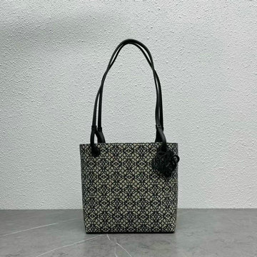 商品名称：ロエベ LOEWE ZZ-LE1974BK　2022年最新入荷 スクエア トートバッグ ハンドバッグ トップハンドルバッグ 肩掛け ショルダーバッグ ジャカード カーフレザー