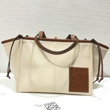 ロエベ LOEWE ZZ-LE6129DBBZ　2022年最新入荷 クッショントートバッグ ハンドバッグ 肩掛け ショルダーバッグ キャンバス カーフレザー