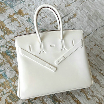 エルメスHERMES 063-HBK25HBQBS　2022最新入荷 シャドーバーキン 25 トップハンドルバッグ トートバッグ ハンドバッグ レディースかばん Barenia革