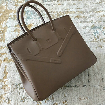 エルメスHERMES 063-HBK25HBQSH　2022最新入荷 シャドーバーキン 25 トップハンドルバッグ トートバッグ ハンドバッグ レディースかばん Barenia革