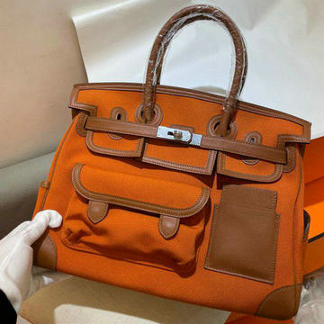 エルメスHERMES 057-HCA35SFCS　2022最新入荷 バーキン カーゴ トートバッグ トップハンドルバッグ レディースかばん swift スウィフト