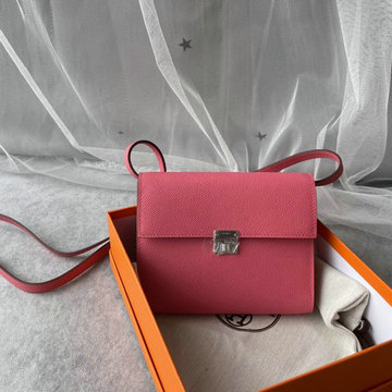 エルメスHERMES 063-HCL16SYCF　2022最新入荷 クリック スクエアバッグ 斜め掛け ショルダーバッグ チェーンウォレット クロスボディバッグ ヴォーエプソン