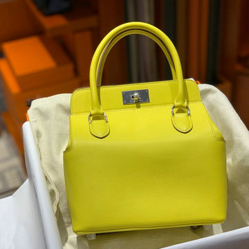 エルメスHERMES 063-HEB020YNL　2022最新入荷 ツールボックス トップハンドルバッグ トートバッグ ハンドバッグ 2way ショルダーバッグ