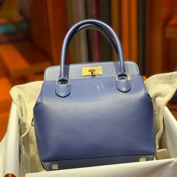 エルメスHERMES 063-HEB020JZL　2022最新入荷 ツールボックス トップハンドルバッグ トートバッグ ハンドバッグ 2way ショルダーバッグ