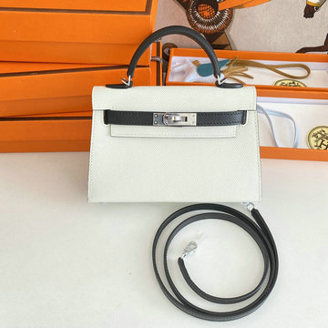商品名称：エルメス HERMES 063-HKL19SPYBK　2022年最新入荷 ミニ ケリー トップハンドルバッグ トートバッグ ハンドバッグ 2way 斜め掛け ショルダーバッグ