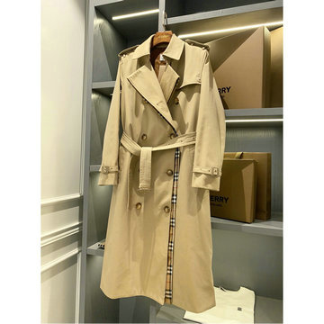 バーパリー BURBERRY HXG-JKBR22005　2022年春夏最新入荷 トレンチコート チェック柄 ロングスリーブ トップス レディース ロング丈 アウターコート