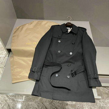 バーパリー BURBERRY HXG-JKBR22007　2022年春夏最新入荷 ミッドレングス ケンジントン ヘリテージ トレンチコート チェック柄 ロングスリーブ トップス メンズ アウターコート