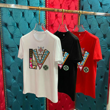商品名称：ルイヴィトン LOUISVUITTON MS-TDLV22010　2022年春夏最新入荷 Tシャツ ショートスリーブ スウェットシャツ 短袖 クルーネック トップス レジャーシャツ