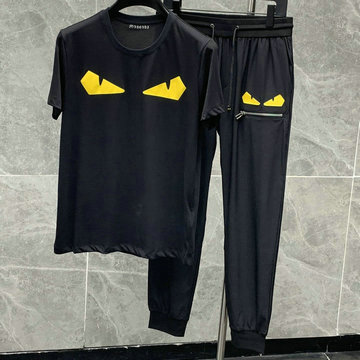 商品名称：フェンディ FENDI MS-TZFD22002　2022年春夏最新入荷 セットアップ スーツ ショートスリーブ Tシャツ スポーツスウェア スポーツジャージ 通学 運動服