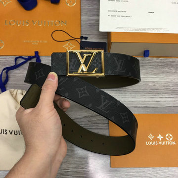ルイヴィトン LOUISVUITTON 057-M0252FJ　2022年最新入荷 サンチュール LVライン 40MM リバーシブル ベルト メンズ用 カーフレザー