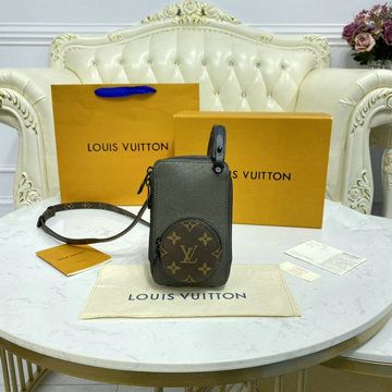 ルイヴィトン LOUISVUITTON 057-M30581　2022年最新入荷 フォンボックス 携帯ケース スマートフォンケース ショルダーバッグ タイガ レザー
