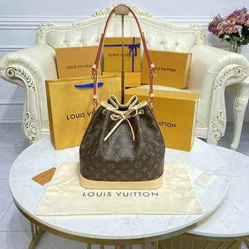 ルイヴィトン LOUISVUITTON 057-M40818　2022年最新入荷 プチ ノエ バゲットバッグ ショルダーバッグ ドローストリングバッグ クロスボディバッグ モノグラムキャンパス