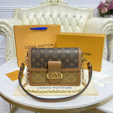 ルイヴィトン LOUISVUITTON 057-M44391　2022年最新入荷 ドーフィーヌ ショルダーバッグ モノグラム リバース キャンバス レディース