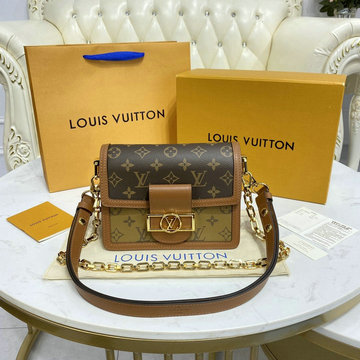 ルイヴィトン LOUISVUITTON 057-M44580　2022年最新入荷 ドーフィーヌ MINI ショルダーバッグ モノグラム リバース キャンバス レディース