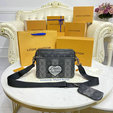 ルイヴィトン LOUISVUITTON 057-M45965H　2022年最新入荷 トリオ メッセンジャーバッグ 斜め掛け ショルダーバッグ メンズかばん クロスボディバッグ