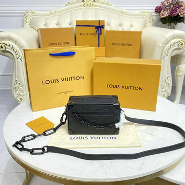 ルイヴィトン LOUISVUITTON 057-M55702　2022年最新入荷 ミニ ソフトトランク 斜め掛け ショルダーバッグ クロスボディバッグ キャリーバッグ トリヨンレザー
