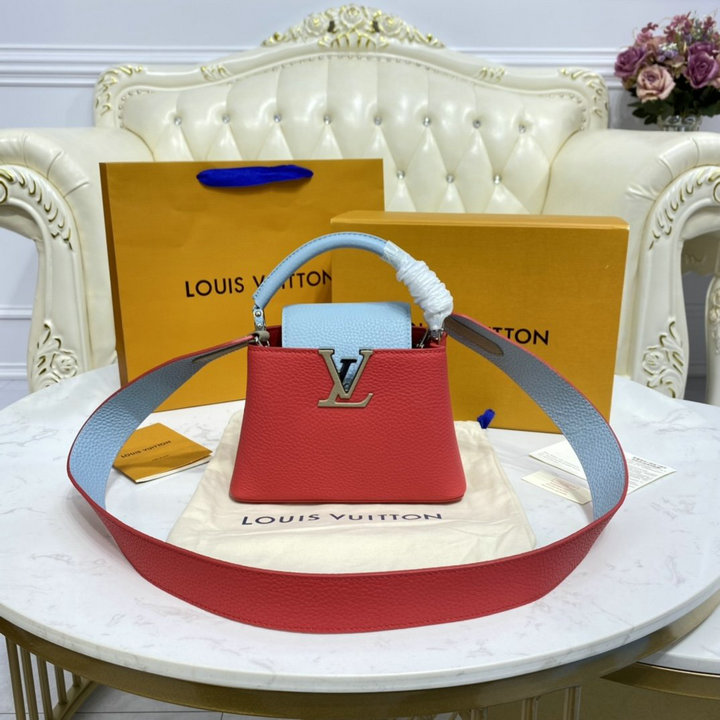 商品名称：ルイヴィトン LOUISVUITTON 057-M57520　2022年最新入荷 カプシーヌ MINI ハンドバッグ トートバッグ 2way 斜め掛け ショルダーバッグ クロスボディバッグ