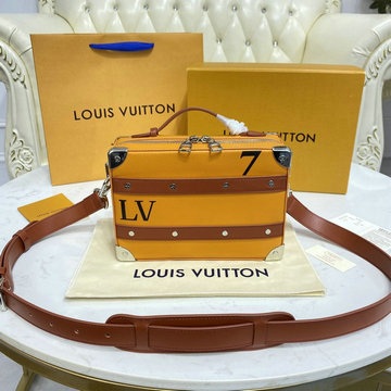 ルイヴィトン LOUISVUITTON 057-M59669Z　2022年最新入荷 ハンドル ソフトトランク トートバッグ 2way ショルダーバッグ スーツケーススタイル カーフレザー