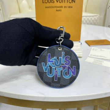 ルイヴィトン LOUISVUITTON 057-M69030　2022年最新入荷 ポルト クレ イリュストレ キーケース ラウンド キーホルダー キーリング バッグチャーム