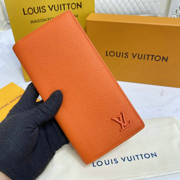 ルイヴィトン LOUISVUITTON 057-M81153　2022年最新入荷 ポルトフォイユ ブラザ 二つ折り長財布 ロングウォレット 札入れ カードポケット アエログラム レザー