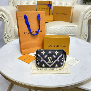 ルイヴィトン LOUISVUITTON 057-M81140K　2022年最新入荷 ミニ ポシェット アクセソワール ポーチ クラッチバッグ チェーンバッグ