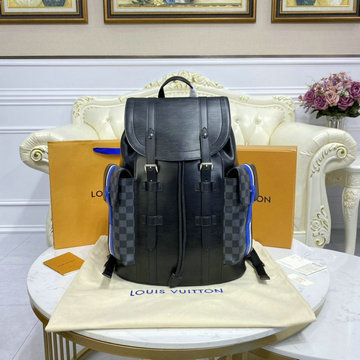 ルイヴィトン LOUISVUITTON 057-N41379H　2022年最新入荷 クリストファー PM バックパック リュックサック メンズ ダミエグラフィット ディパック