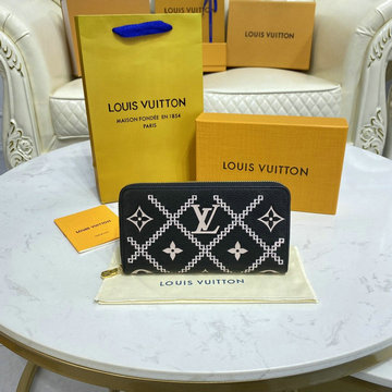 ルイヴィトン LOUISVUITTON 057-M81138K　2022年最新入荷 ジッピー ウォレット ファスナー長財布 ロングウォレット カードケース 札入れ モノグラム アンプラント