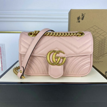 グッチ GUCCI 057-GG446744QFH　2022年最新入荷 GGマーモント スモール 斜め掛け ショルダーバッグ クロスボディバッグ レディースかばん カーフレザー