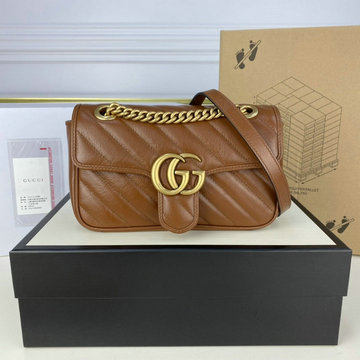 グッチ GUCCI 057-GG446744QJT　2022年最新入荷 GGマーモント スモール 斜め掛け ショルダーバッグ クロスボディバッグ レディースかばん カーフレザー