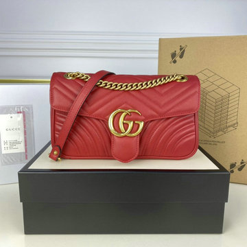 グッチ GUCCI 057-GG443497QRD　2022年最新入荷 GGマーモント スモール 斜め掛け ショルダーバッグ クロスボディバッグ レディースかばん カーフレザー