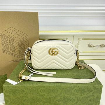 グッチ GUCCI 057-GG448065BS　2022年最新入荷 GGマーモント 斜め掛け ショルダーバッグ カメラバッグ クロスボディバッグ カーフスキン