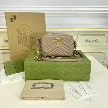 グッチ GUCCI 057-GG448065NC　2022年最新入荷 GGマーモント 斜め掛け ショルダーバッグ カメラバッグ クロスボディバッグ カーフスキン