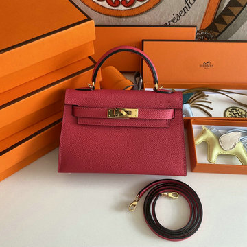 商品名称：エルメス HERMES 063-HKL19SQJJ　2022年最新入荷 ミニ ケリー トップハンドルバッグ トートバッグ ハンドバッグ 2way 斜め掛け ショルダーバッグ