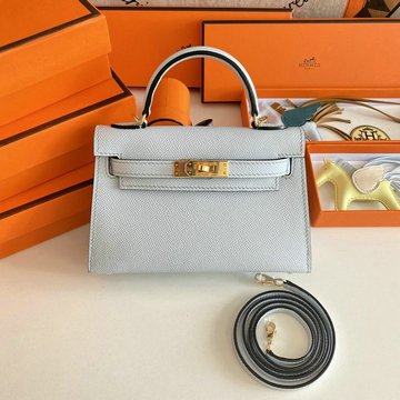 エルメス HERMES 063-HKL19SQJWL　2022年最新入荷 ミニ ケリー トップハンドルバッグ トートバッグ ハンドバッグ 2way 斜め掛け ショルダーバッグ