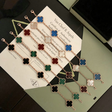 ヴァン クリーフ アーペル Van Cleef Arpels YXBLSZVA22001　2022年最新入荷 ヴィンテージ アルハンブラ ブレスレット チェーン 5モチーフ アクセサリー ジュエリー