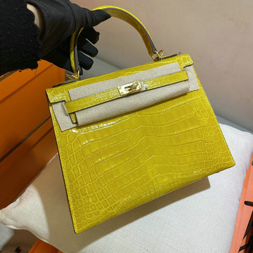 商品名称：エルメス HERMES 063-HKL25EPQJHY　2022年最新入荷 ケリー トップハンドルバッグ トートバッグ ハンドバッグ クロコ革 レディースかばん