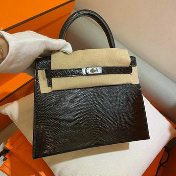 エルメス HERMES 063-HKL25XPYBK　2022年最新入荷 Kelly ケリー トップハンドルバッグ トートバッグ ハンドバッグ レディースかばん リザード革