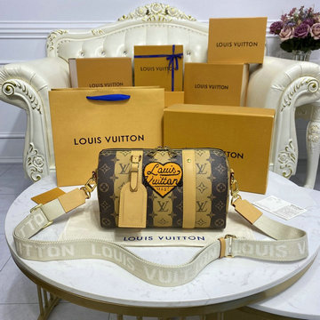 ルイヴィトン LOUISVUITTON 057-M45963　2022年最新入荷 シティ キーポル 斜め掛け ショルダーバッグ クロスボディバッグ レディースかばん モノグラムストライプ