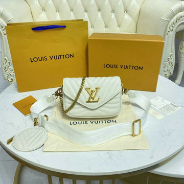 ルイヴィトン LOUISVUITTON 057-M56461B　2022年最新入荷 ミュルティ ポシェット 斜め掛け ショルダーバッグ レディースかばん カーフレザー