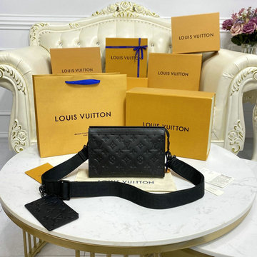 ルイヴィトン LOUISVUITTON 057-M81115　2022年最新入荷 ガストン ウエアラブル ウォレット 斜め掛け ショルダーバッグ クロスボディバッグ モノグラム シャドウ