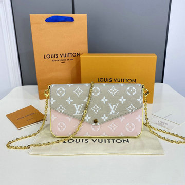 ルイヴィトン LOUISVUITTON 057-M81359F　2022年最新入荷 ポシェット フェリシー ポーチ チェーンウォレット ショルダーバッグ モノグラム アンプラント