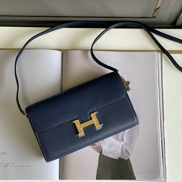 エルメス HERMES 063-H709SFJBL　2022年最新入荷 コンスタンス ポケット 斜め掛け ショルダーバッグ ロングウォレット クロスボディバッグ レディースかばん swift革
