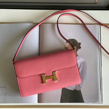 商品名称：エルメス HERMES 063-H709SFJCF　2022年最新入荷 コンスタンス ポケット 斜め掛け ショルダーバッグ ロングウォレット クロスボディバッグ レディースかばん swift革