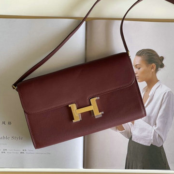 商品名称：エルメス HERMES 063-H709SFJJH　2022年最新入荷 コンスタンス ポケット 斜め掛け ショルダーバッグ ロングウォレット クロスボディバッグ レディースかばん swift革