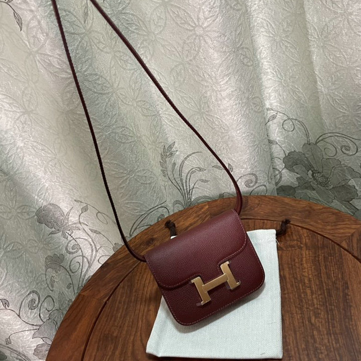 商品名称：エルメス HERMES 063-H1081SJJH　2022年最新入荷 コンスタンス スリム ミニ ポケット ウェストバッグ 斜め掛け ショルダーバッグ クロスボディバッグ レディースかばん